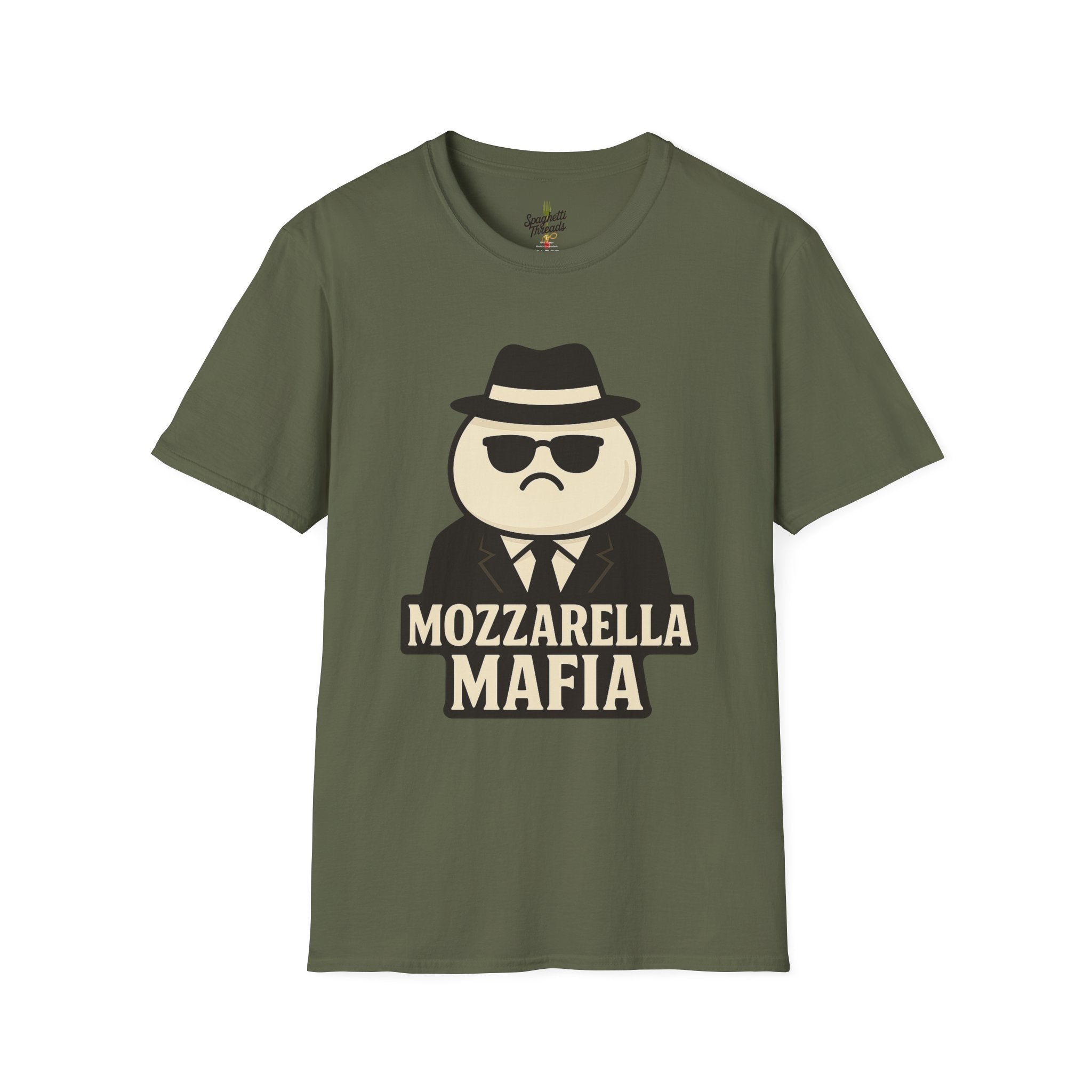 Mozzarella Mafia T-Shirt — Funny Pizza Lover Novelty Tee